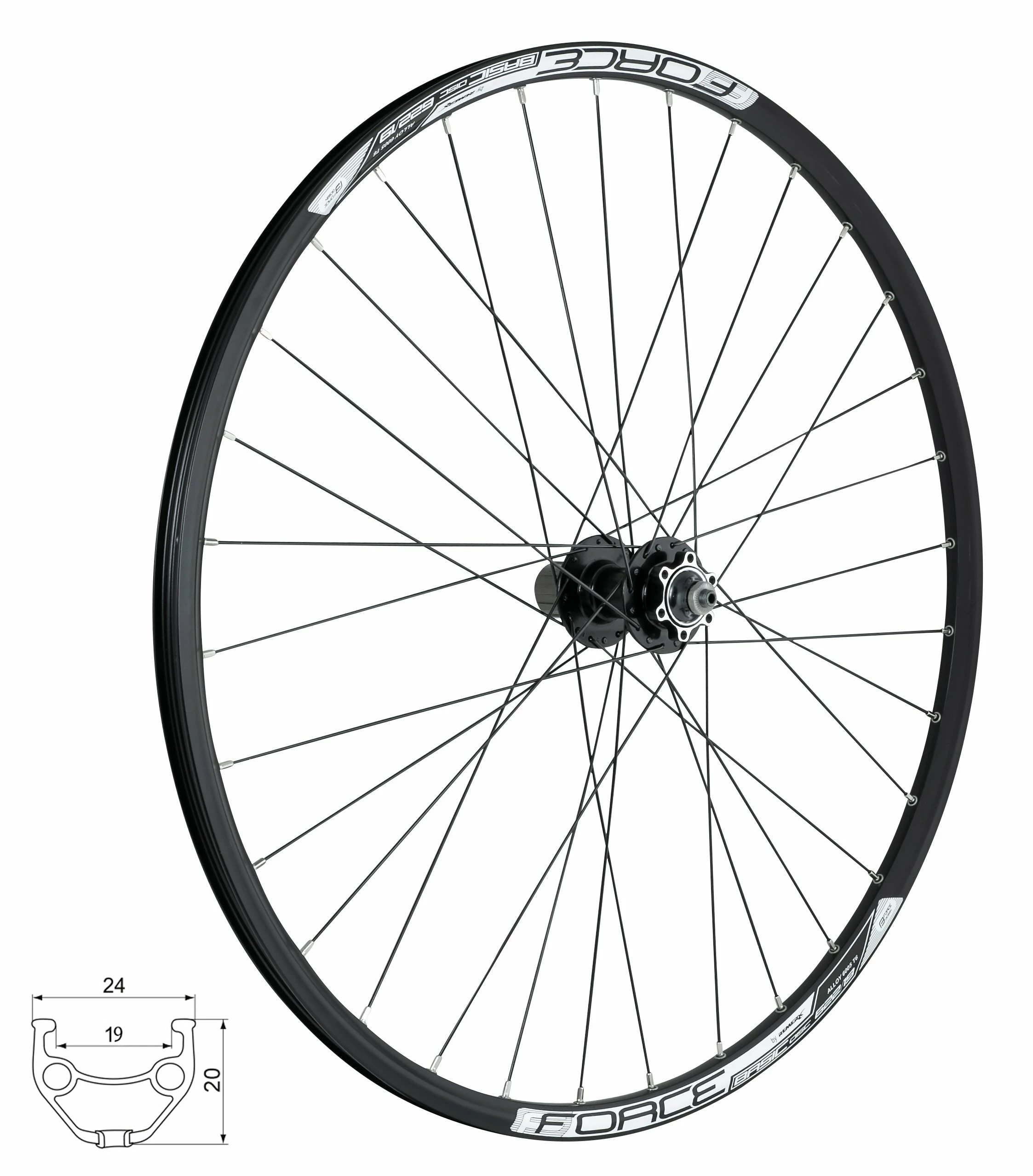 Force 29" MTB Baghjul Til Skivebremser 3 Force 29" MTB Baghjul Til Skivebremser