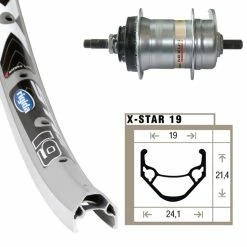 Baghjul 24 X 1,75 Rigida X-Star 19