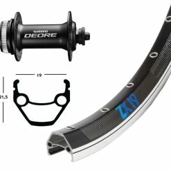 Exal 26" Forhjul Til Centerlock Shimano Deore Nav